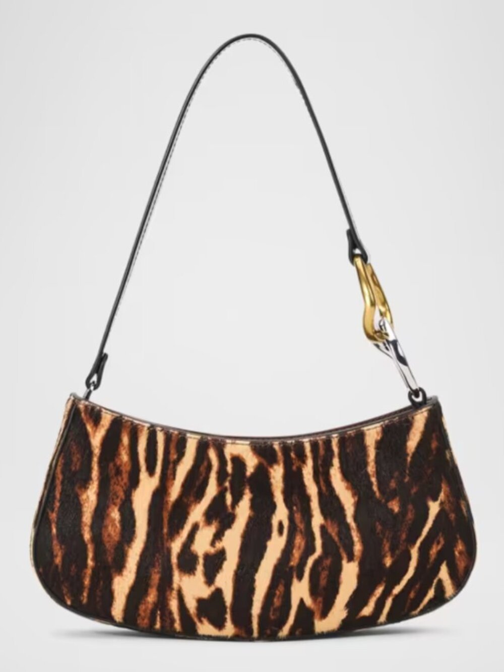 STAUD Ollie Bag, Lady Leopard-Print Calf Hair